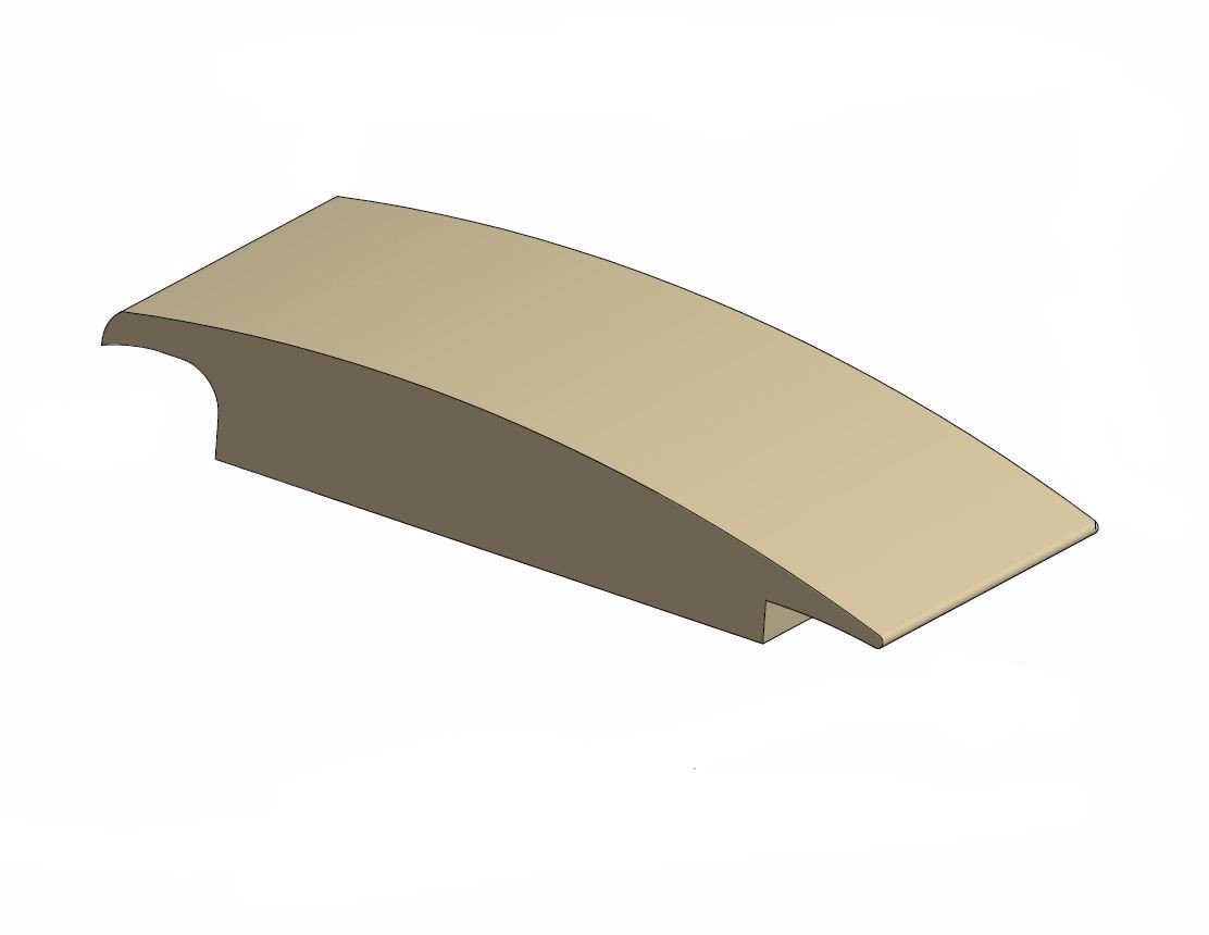 Tarkett / Johnsonite CTA-XX-H Wheeled Traffic Transition 1/4" to 1/8" Material by 2.5" wide / 12' long 120' LF/Box – product image showing size, style, and brand details.