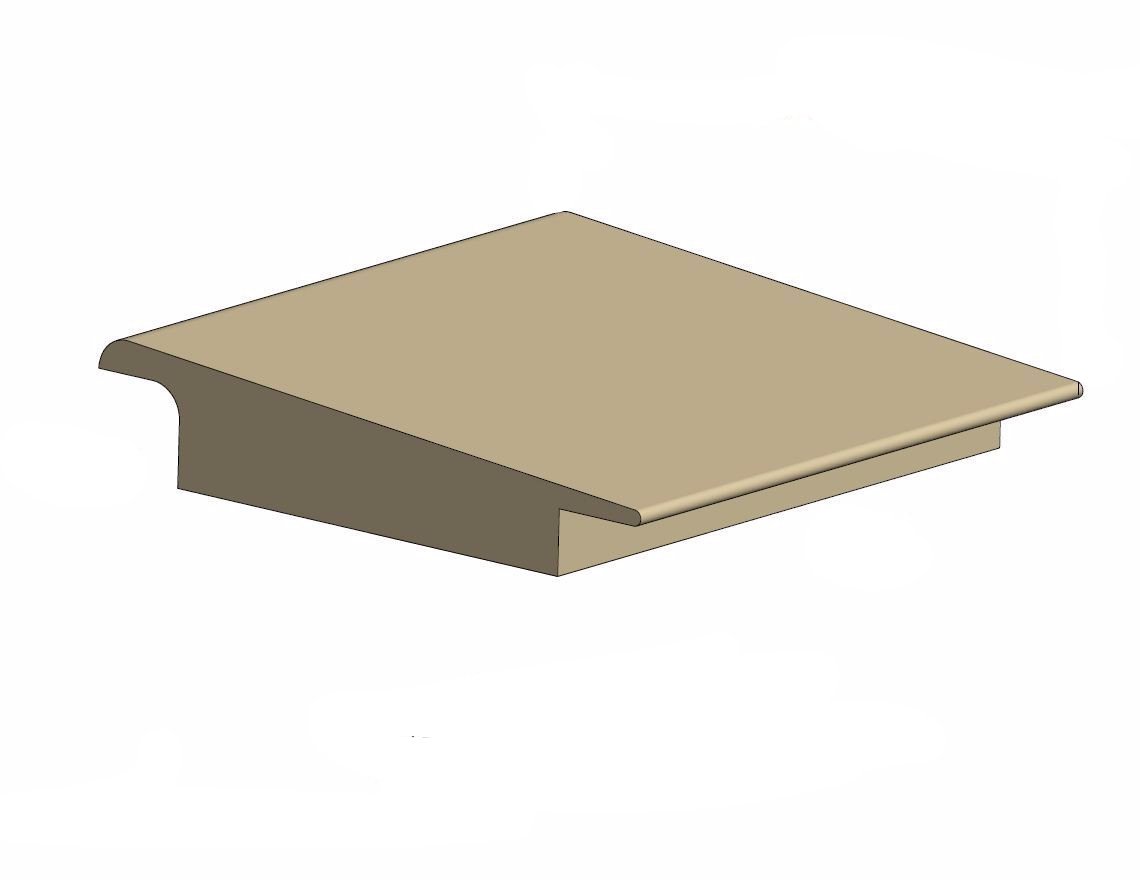 Tarkett / Johnsonite CTA-XX-L Wheeled Traffic Transition 3/8" to 1/4" 120' LF/Box – product image showing size, style, and brand details.