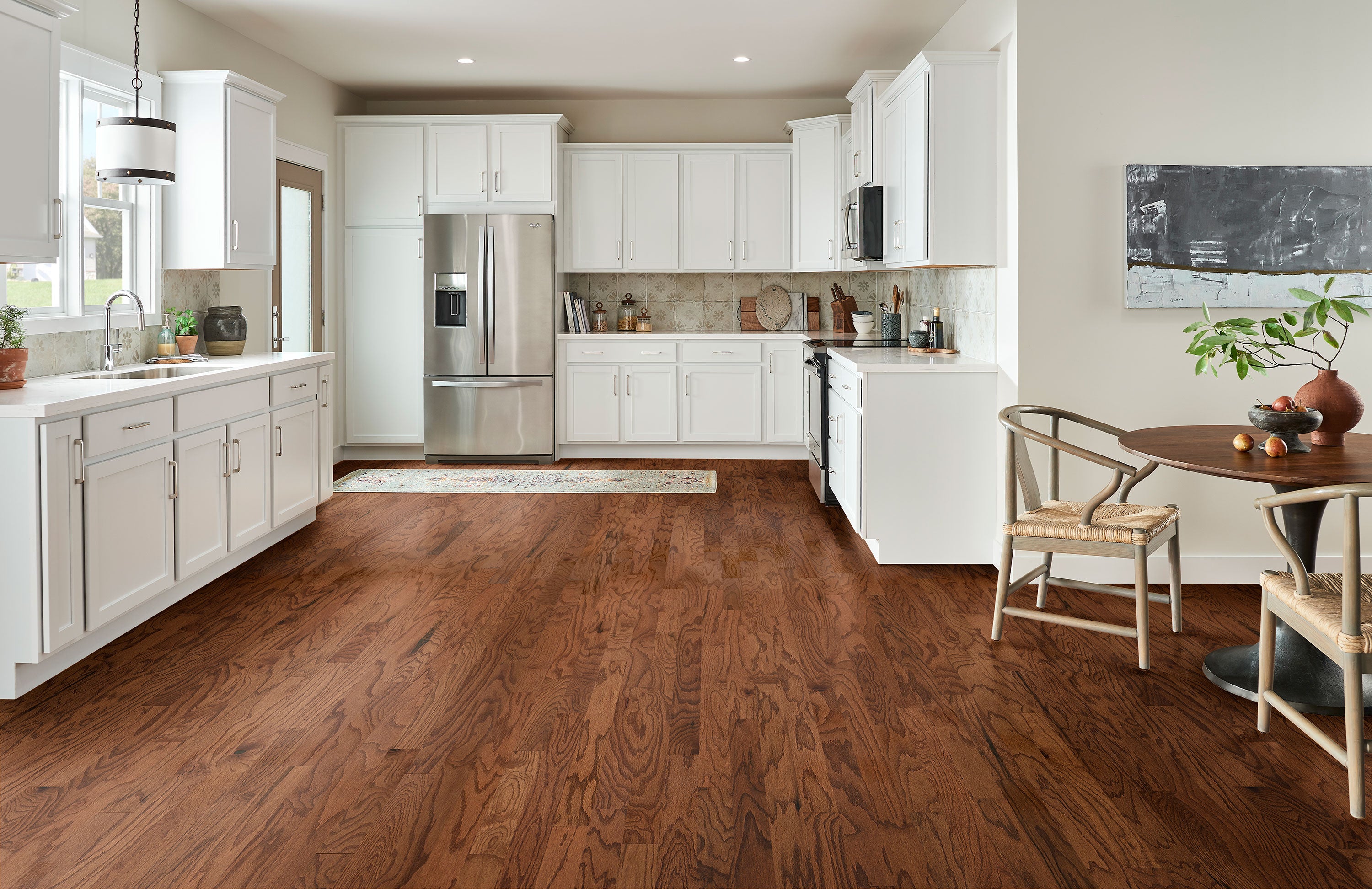 Bruce Engineered Hardwood Flooring Red Oak Springdale Plank Saddle 3" EB527EE