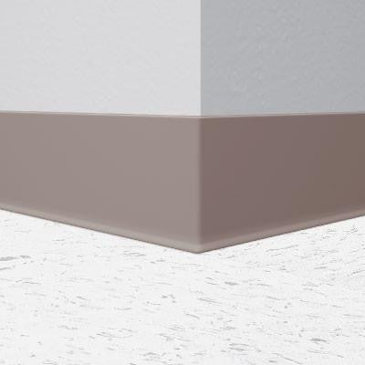 Flexco Vinyl Wall Base 037 Dark Beige 6" x 120' Roll by 1/8" Cove (with Toe)