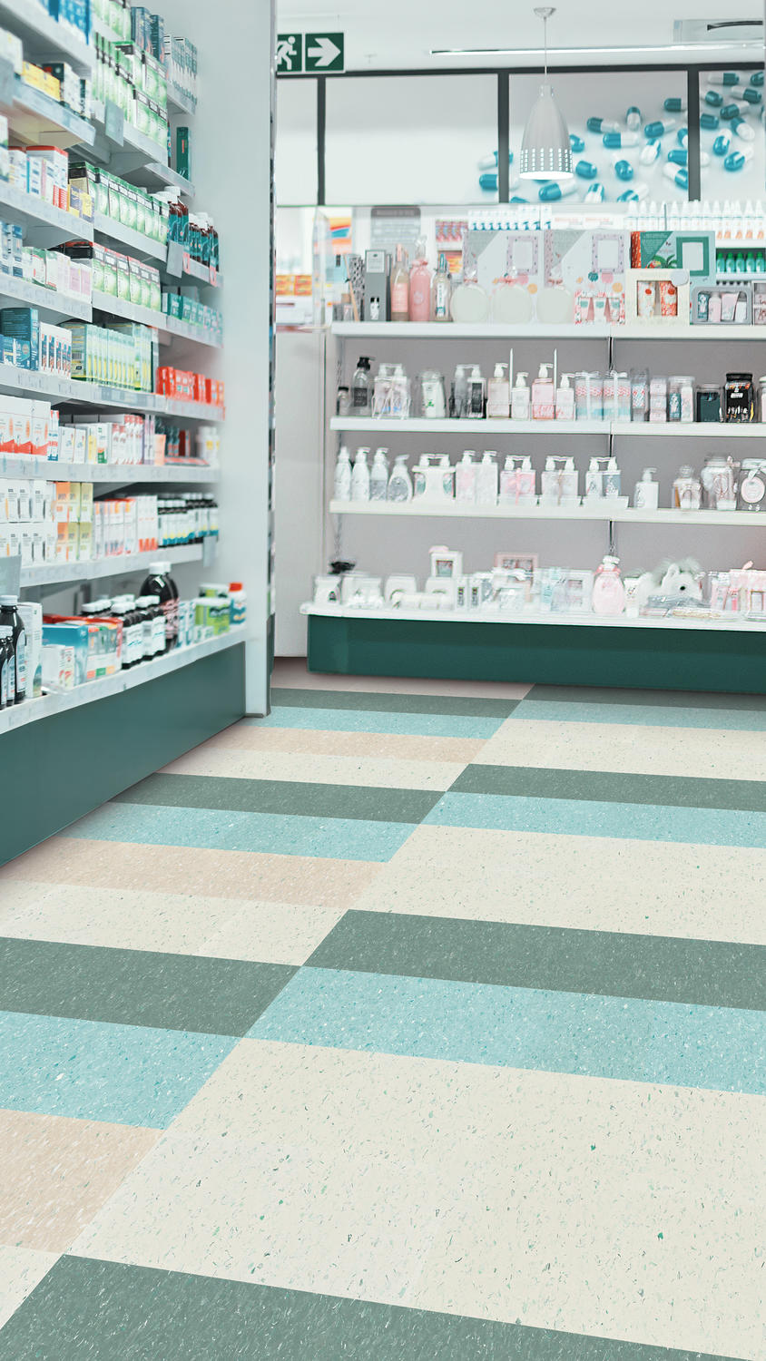 Tarkett VCT II 594 Turquoise 12 in. x 12 in. Vinyl Composition Tile