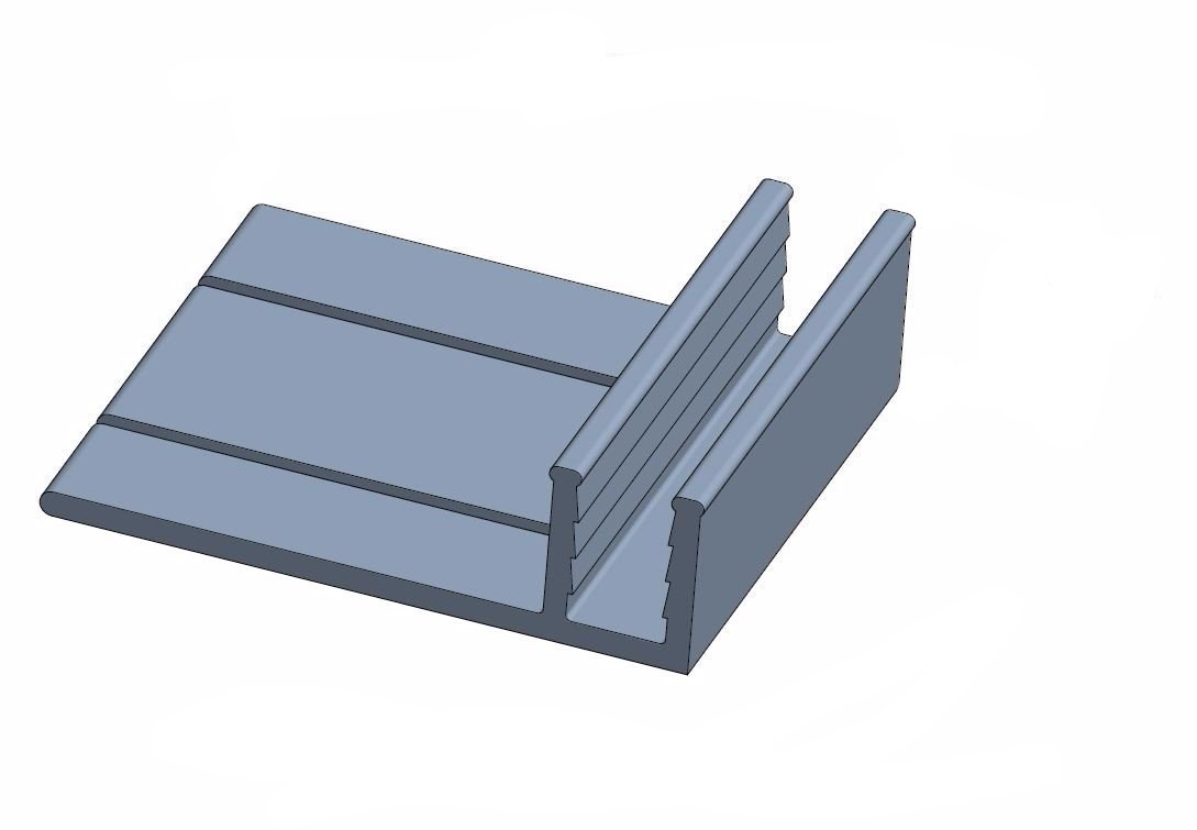 Tarkett / Johnsonite MTC-00-A Track Base Contour Pinless for Glue Down 1-1/8" to 21/64" 144' LF/Box – product image showing size, style, and brand details.