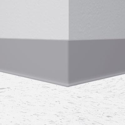Roppe 700 Series Rubber Cove Molding Wall Base Slate 4" x 4' Pieces (30 Pcs. / Box) by 1/8" Straight (Toeless)