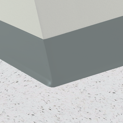 Roppe Pinnacle Series Rubber Wall Base Cadet 6" x 4' (30 Pcs. / Box) by 1/8" Cove (with Toe) (120 LF / Box)