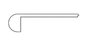 - Shaw Resilient Flush Stair Nose 94" pc. Coordinated Color
