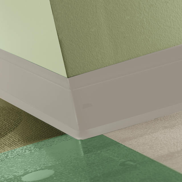 Tarkett / Johnsonite Perceptions Flex Base 4 1/4" 31 Zephyr 4.25" x 120' by 0.125" (120 LF/Box) Cove (with Toe)
