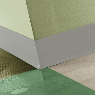 Tarkett / Johnsonite Perceptions Recess Wall Base 4 1/4" 469 Mystify 4.25" x 120' by 0.125" (120 LF/Box) Cove (with Toe)