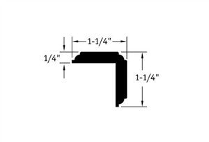 Johnsonite Flexible Vinyl Corner Guard VBG-XX-C 1/4" to 1-1/4" or 1-1/4"