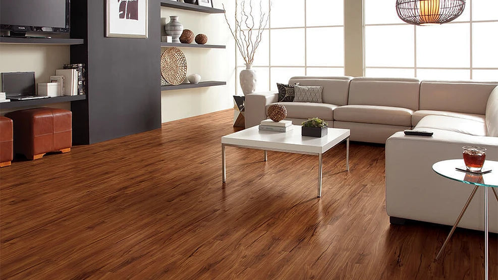 COREtec Gold Coast Acacia WPC Vinyl Plank Flooring VV023-00201 LVP Originals Classics 5" x 48" (26.47 SF/Box) — room view