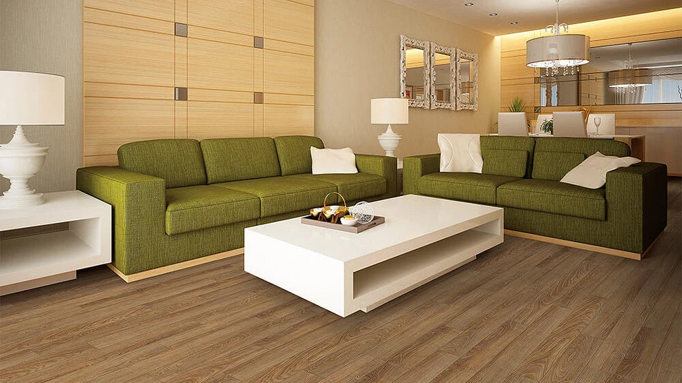 COREtec Dakota Walnut WPC Vinyl Plank Flooring VV023-00507 LVP Originals Classics 5" x 48" (26.47 SF/Box) — room view