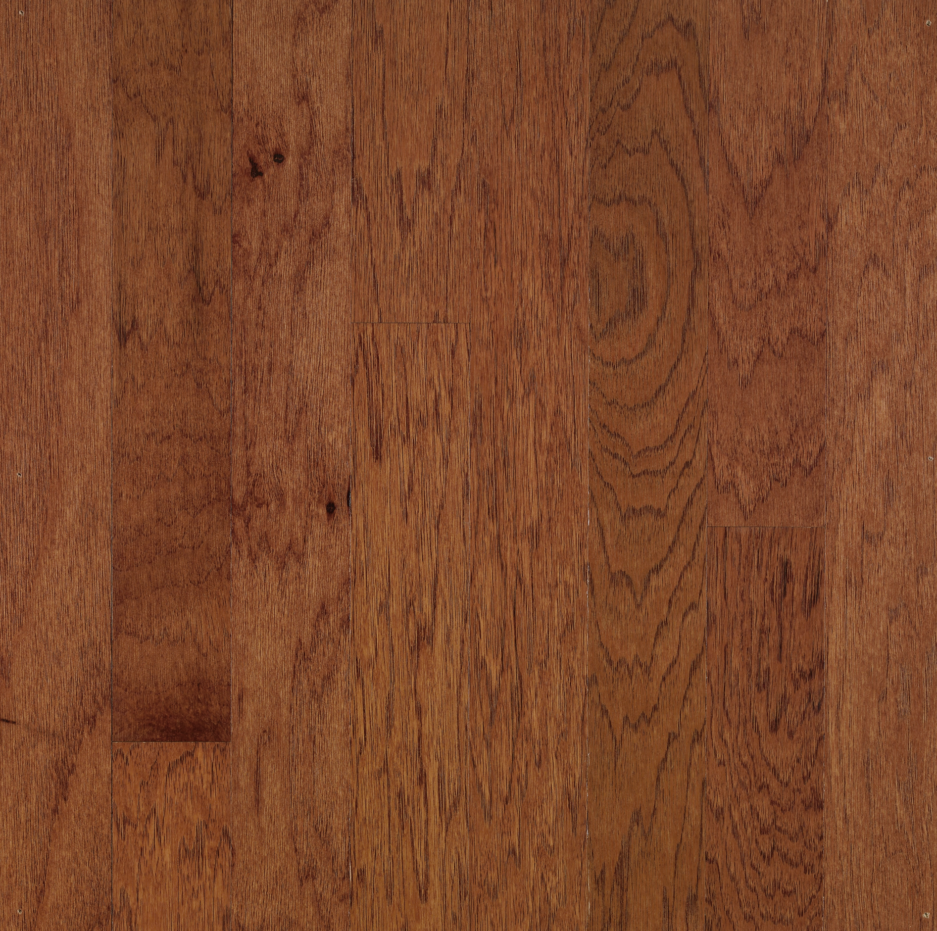 Bruce Engineered Hardwood Flooring Hickory Turlington Lock&Fold Wild Cherry/Brandywine 3" EHK58LGEE
