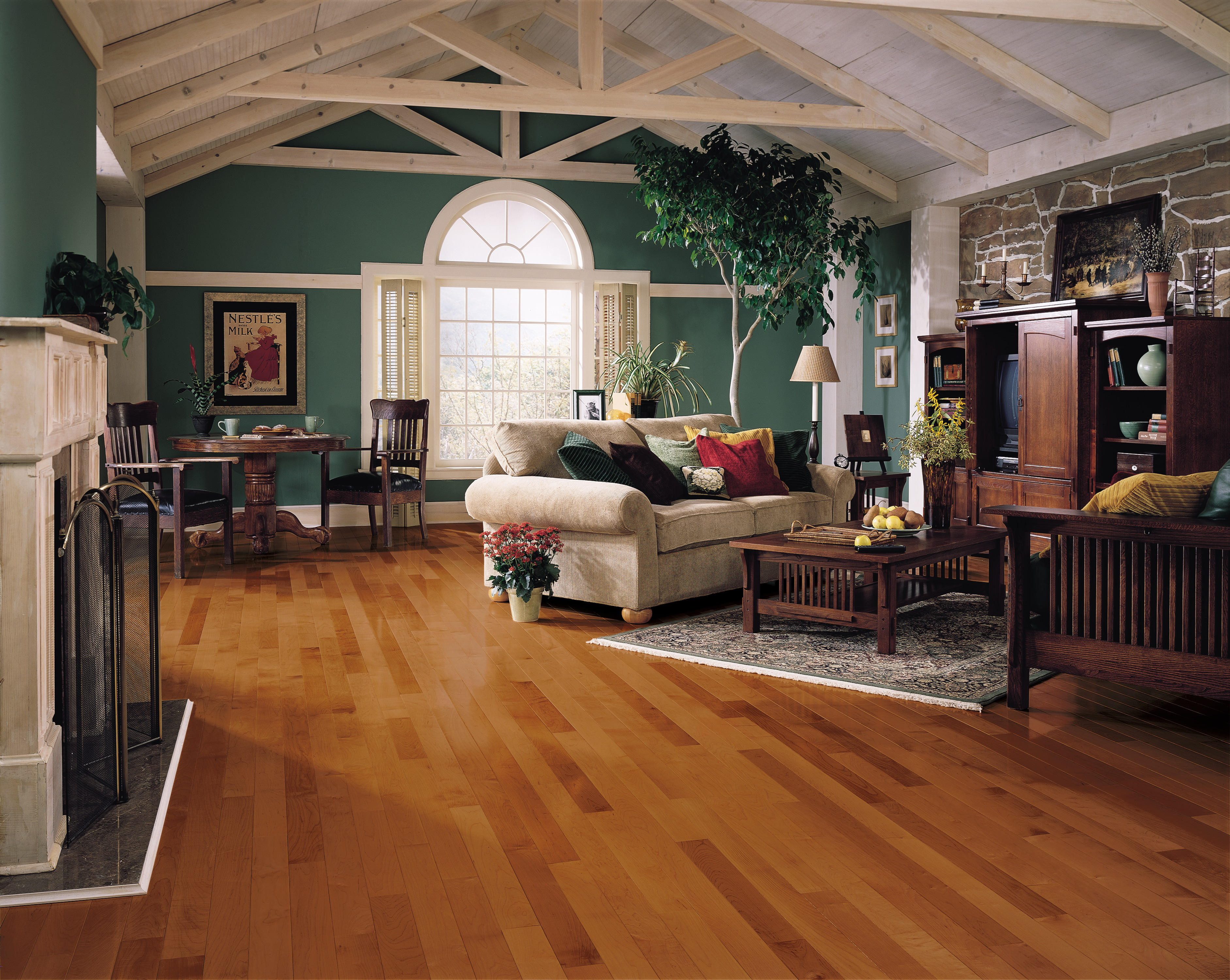 Bruce Solid Hardwood Flooring Maple Kennedale Prestige Plank Cinnamon 3 1/4" CM3733