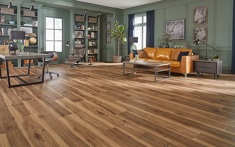 Pergo Elements Originals - Accustoms(PSR01-01) - In A Wide Home Office Setting