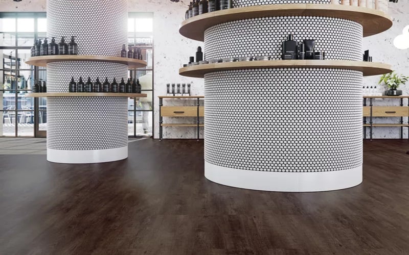 Mohawk Group LVT Collection Large and Local Flooring Salon Area