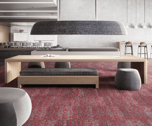 A room with Roan Color Rise Up Style Flooring from Mohawk Group