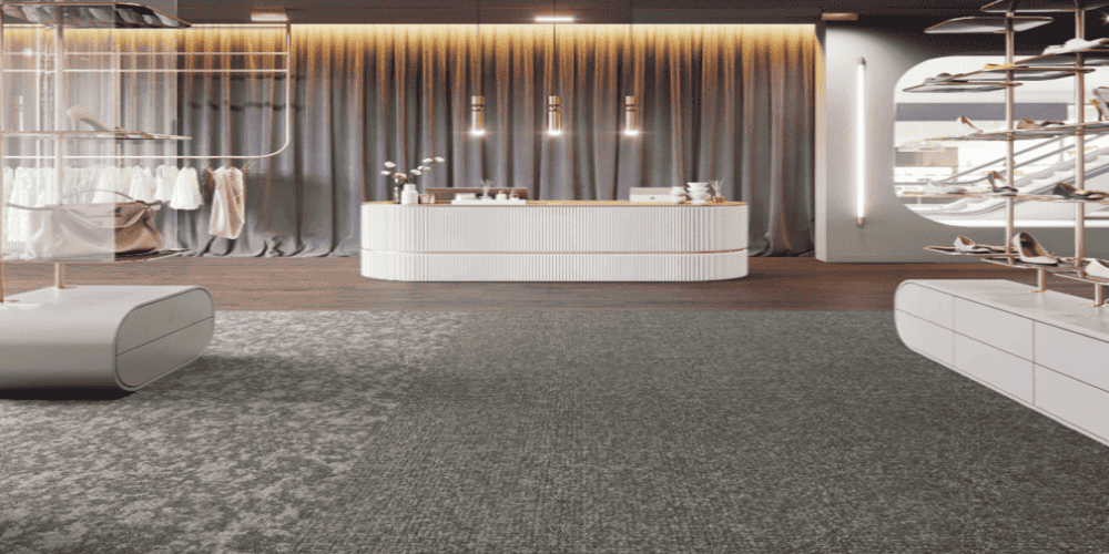 A Luxury Mall with Tentree Moss Moderne and Matte Finish Flooring