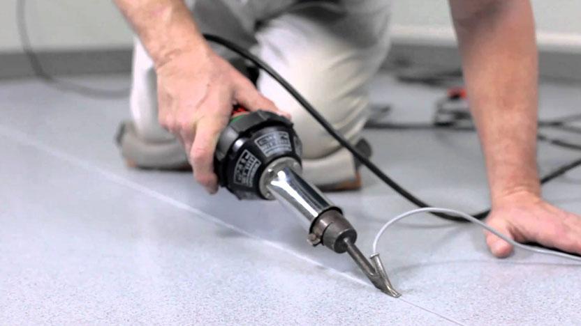 Welding Tile How to Heat Weld Vinyl Seams | Commercial Vinyl Flooring