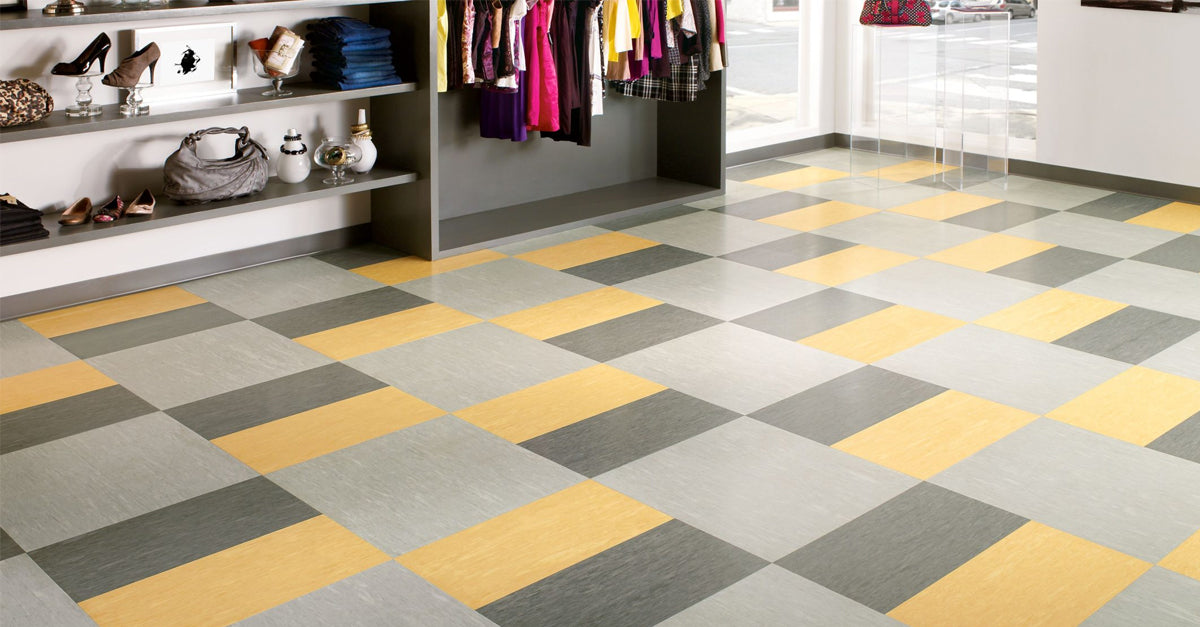retail store vinyl tile flooring