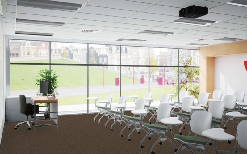 Mohawk Group Visceral Connetic Flooring Classroom Area