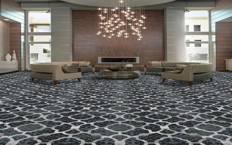 Mohawk Group Commercial Domicile Collection Ancillary Style In a Living Room Setting