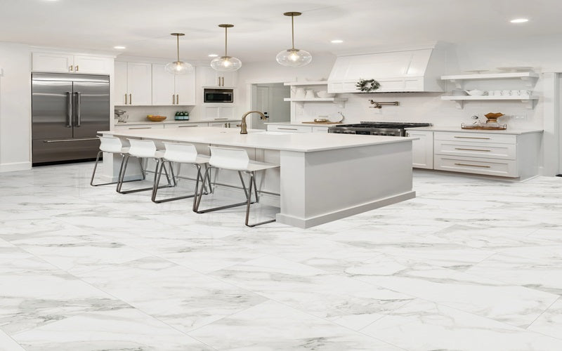 Stanton Carpet | Stanton Decorative Waterproof Flooring | Cararra Bianco 
