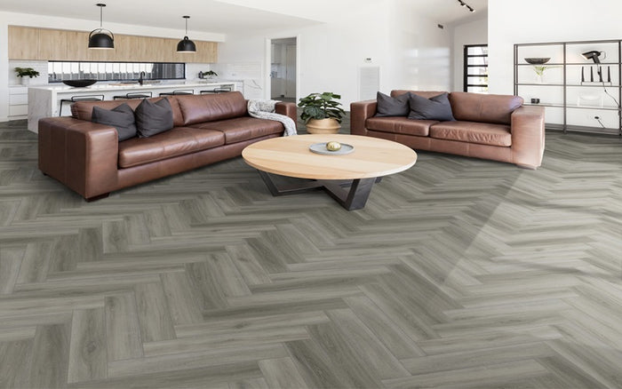 Stanton Natural Beauty Herringbone In A Living Room Setting