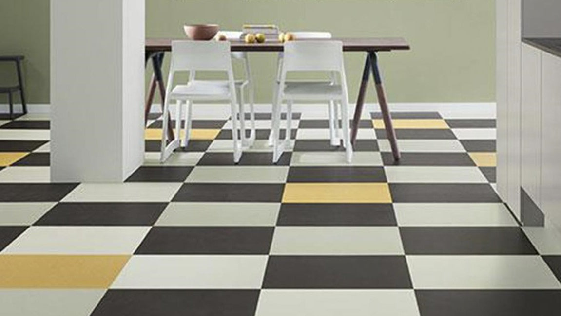 Linoleum Flooring by Forbo Marmoleum Click Cinch Loc Seal Waterproof Tile Panels