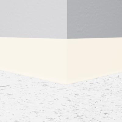 Tarkett / Johnsonite Traditional Duracove Rubber Wall Base DC01-6X100 Snow White Roll Cove (Partial Piece - Sample)