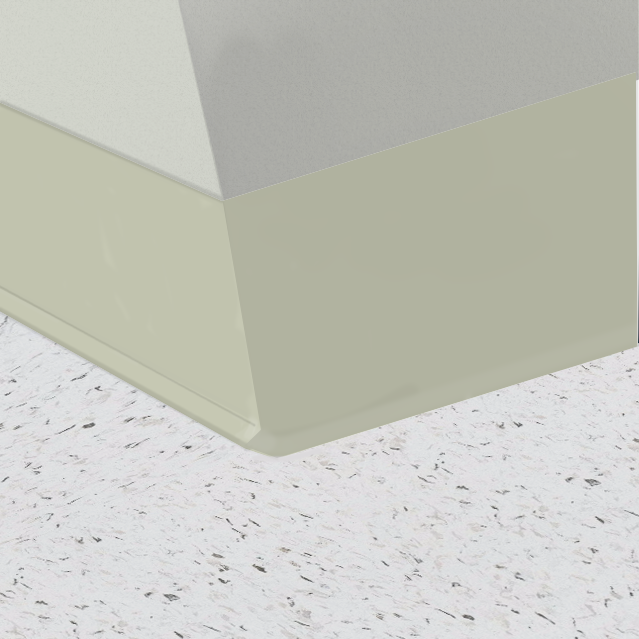 Mannington / Burke Vinyl Wall Base Type TV BUR4CR030 Beach Sand 4" x 100' Roll by .080" Cove (with Toe)