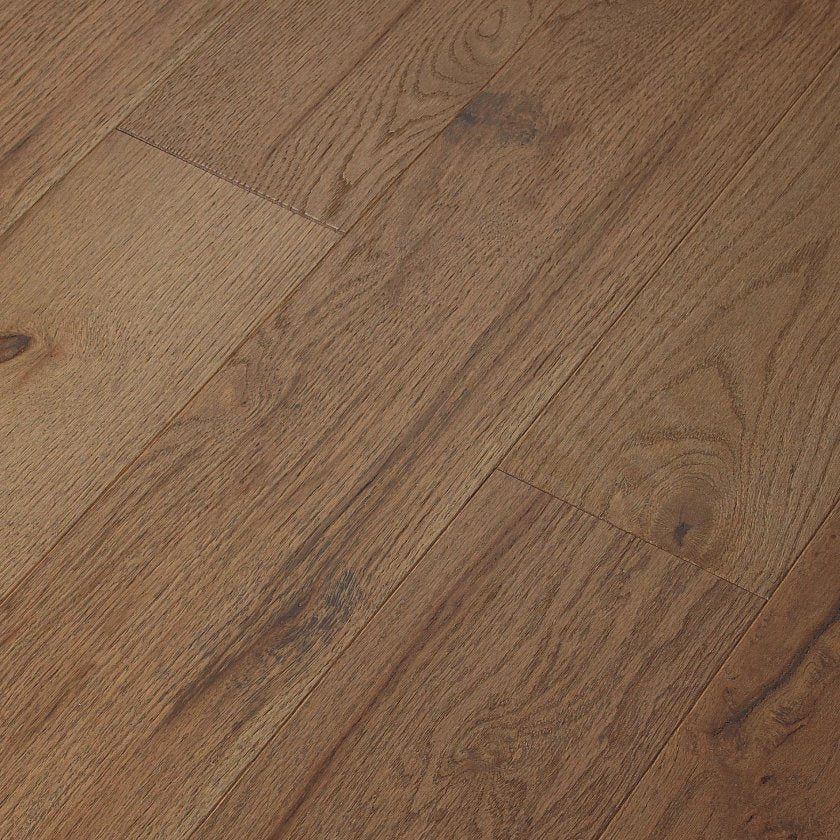 Shaw Exploration Oak SW713-02058 Canyon 6.38" x Random Lengths up to 58.56" Engineered Sliced Wire Brushed Oak Hardwood Flooring (30.48 SF/Box)