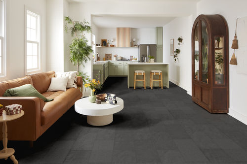 Shaw Paragon Tile Plus 1022V-00943 Charcoal 12" x 23.74" SPC Vinyl Flooring (15.83 SF/Box)