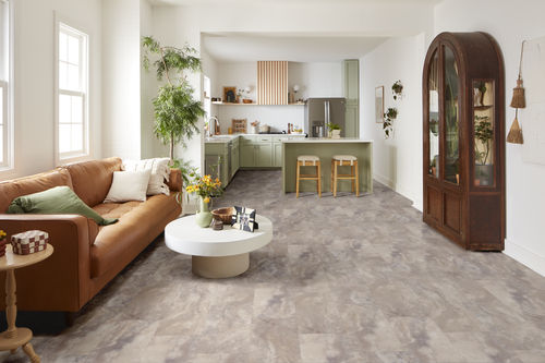 Shaw Paragon Tile Plus 1022V-01009 Pebble 12.00" X 23.74" SPC Vinyl Flooring (15.83 SF/Box)