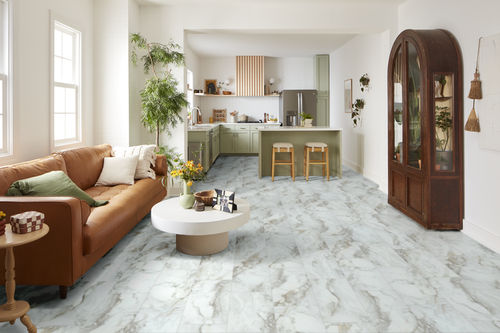 Shaw Paragon Tile Plus 1022V-01100 Calacatta 12.00" X 23.74" SPC Vinyl Flooring (15.83 SF/Box)