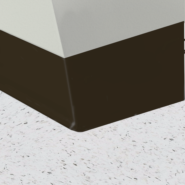 Mannington / Burke Vinyl Wall Base Type TV BUR6WL108 Bronze Metallic 6" x 4' by 1/8 (25 Pcs/Box) Cove (with Toe)