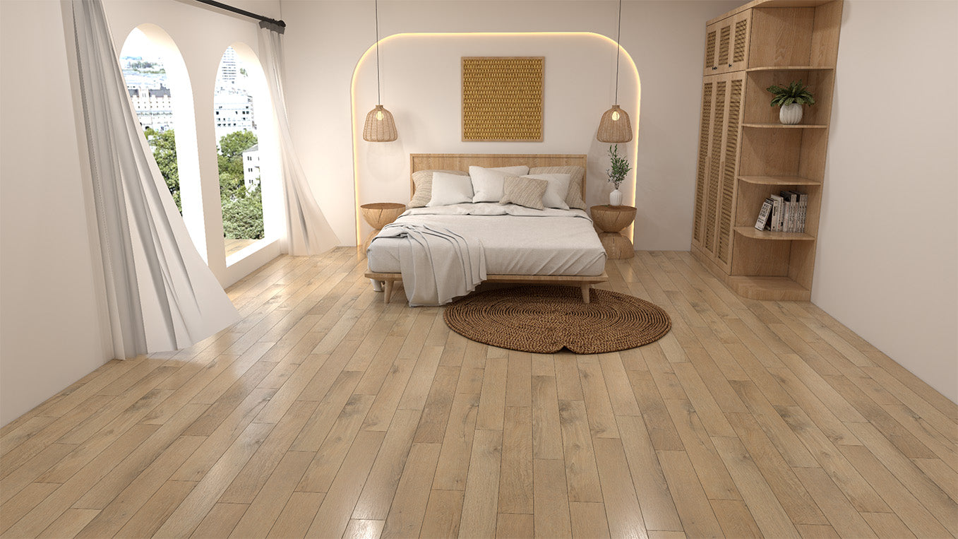Luxway Sonique 9" x 60" SPC Luxury Vinyl Wood Plank Flooring, 20 Mil Wear Layer, Pad Attached