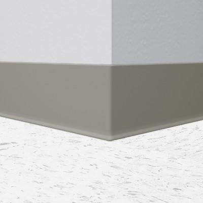 Tarkett / Johnsonite Traditional Duracove Rubber Wall Base DCT179-6X4 Steel Straight (Partial Piece - Sample)