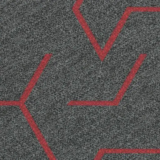 Forbo Flotex Triad 131011 Red Line 9.8" x 39.37" Modular Plank