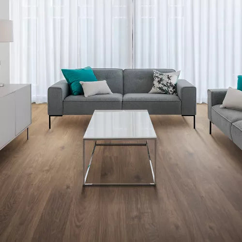 Mohawk Rustic Forest Oak Laminate CDL43-05 RevWood Plus Casita Terrace 7.5" x 54.34" (28.22 SF/Box) — room view