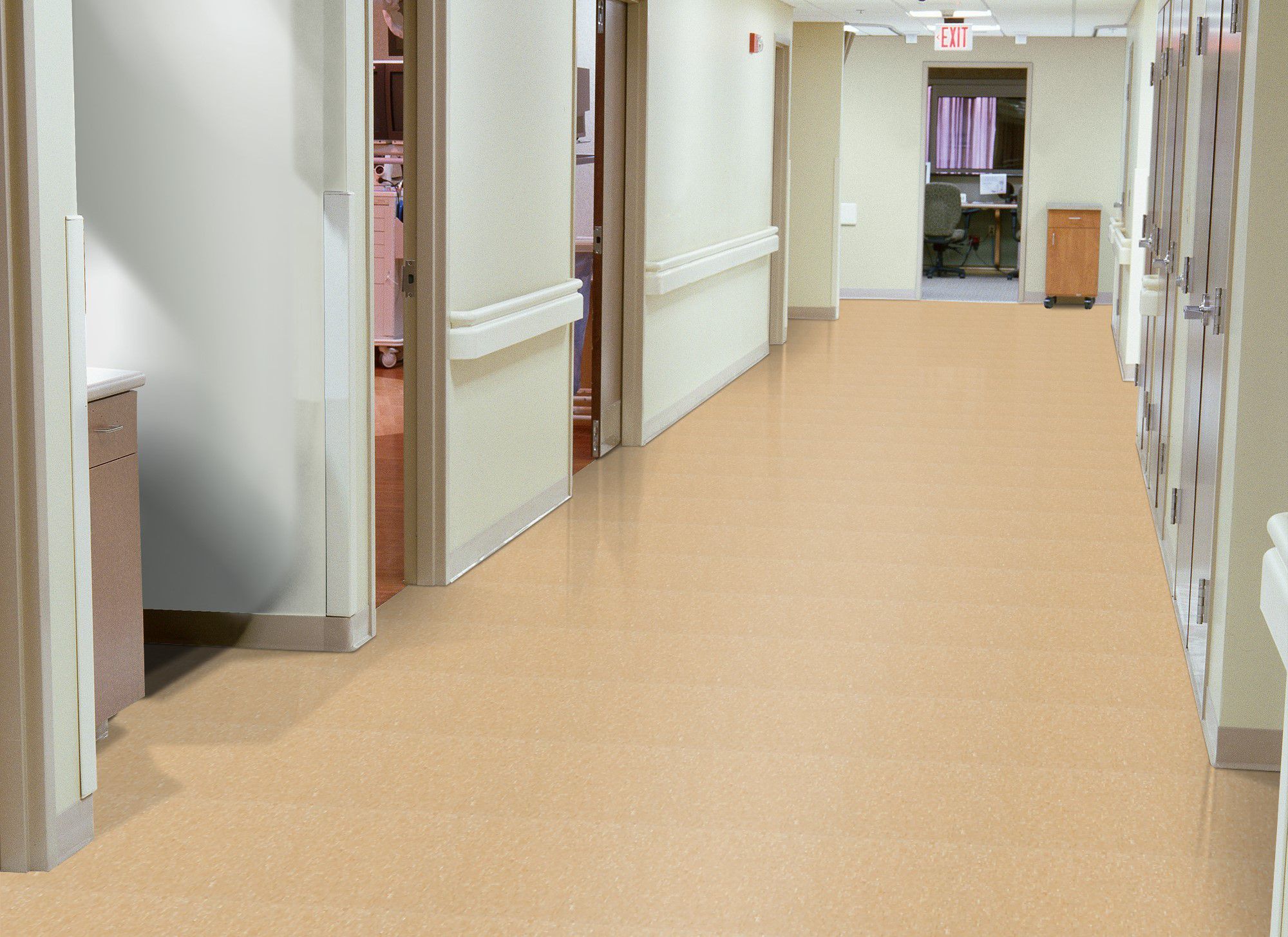 Armstrong 51805 Camel Beige Standard Excelon Imperial Texture Vinyl Composition Tile VCT 12" x 12" (45 SF/Box)