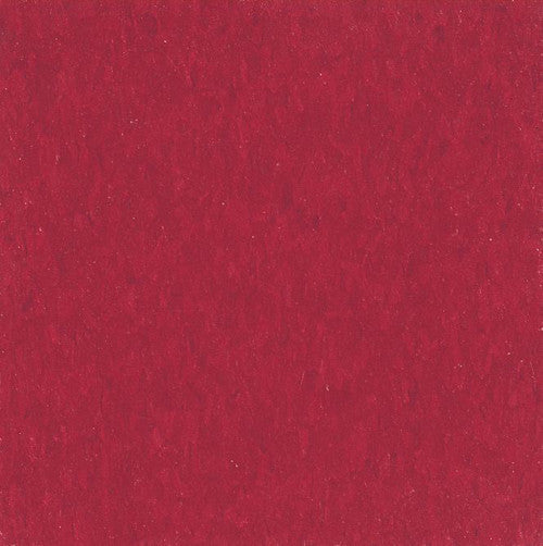 Armstrong 51816 Cherry Red Standard Excelon Imperial Texture Vinyl Composition Tile VCT (Partial Piece - Sample)