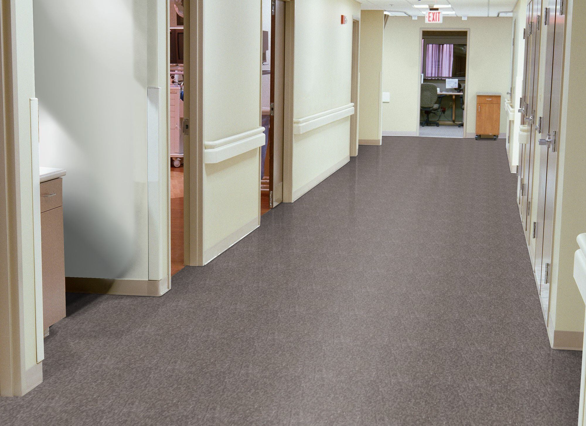 Armstrong Flooring Imperial Texture 45-Piece Smokey Brown Commercial VCT Tile Armstrong Flooring Imperial Texture 45-Piece Smokey Brown Commercial VCT Tile