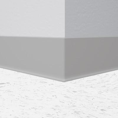 Tarkett / Johnsonite Traditional Duracove Rubber Wall Base DC55-4-5X4 Silver Grey Cove (Partial Piece - Sample)