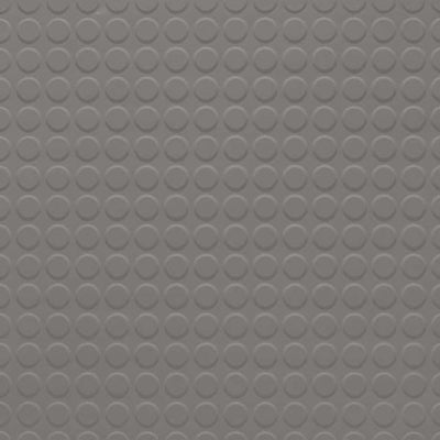 Tarkett / Johnsonite Raised Round Rubber Tile 55 Silver Grey RT55RD (Partial Piece - Sample)