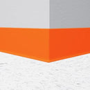 Tarkett / Johnsonite Traditional Vinyl Wall Base CB62-4X120 Tangerine Tango Roll Cove (Partial Piece - Sample)