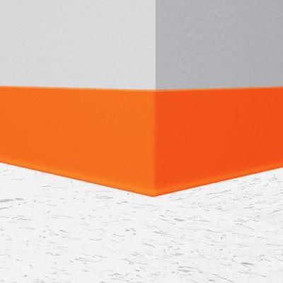 Tarkett / Johnsonite Traditional Vinyl Wall Base #62 Tangerine Tango Cove (Partial Piece - Sample)