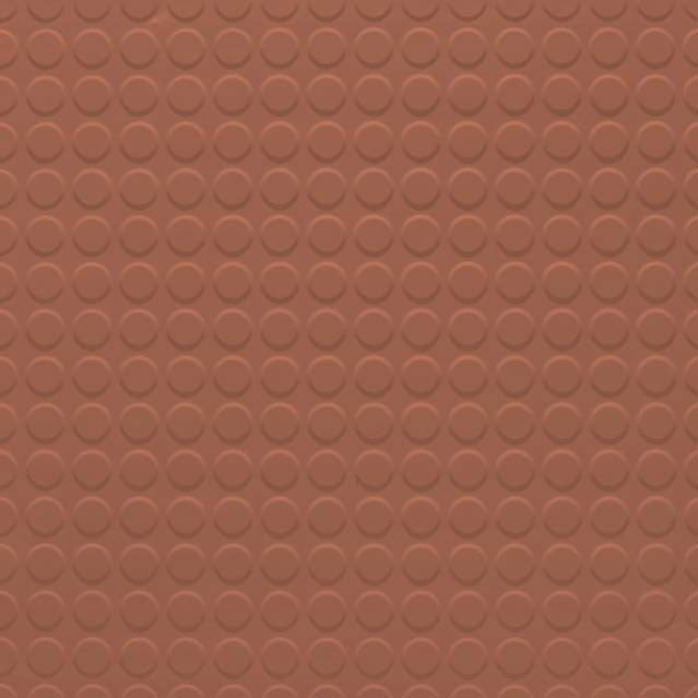 Tarkett / Johnsonite Raised Round Rubber Tile 62 Tangerine Tango RT62RD (Partial Piece - Sample)
