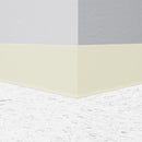 Tarkett / Johnsonite Traditional Duracove Rubber Wall Base DC77-6X4 White Pearl Cove (Partial Piece - Sample)
