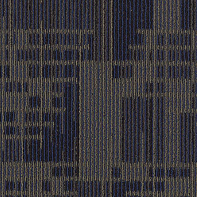 Aladdin Set In Motion Carpet Tile QAT43-568 Indigo Batik (Partial Piece - Sample)
