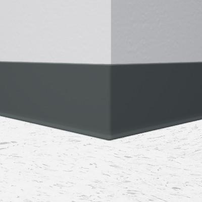 Tarkett / Johnsonite Traditional Duracove Rubber Wall Base DCT82-6X100 Black Pearl Roll Straight (Partial Piece - Sample)