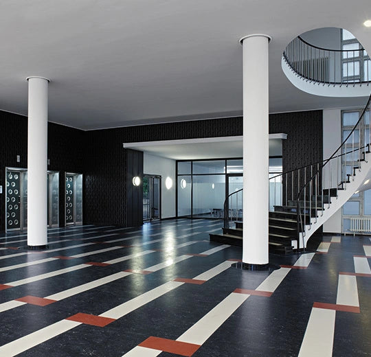 Forbo Marmoleum Marbled Fresco 2939-9725 Black Linoleum Sheet Flooring (79" Width)